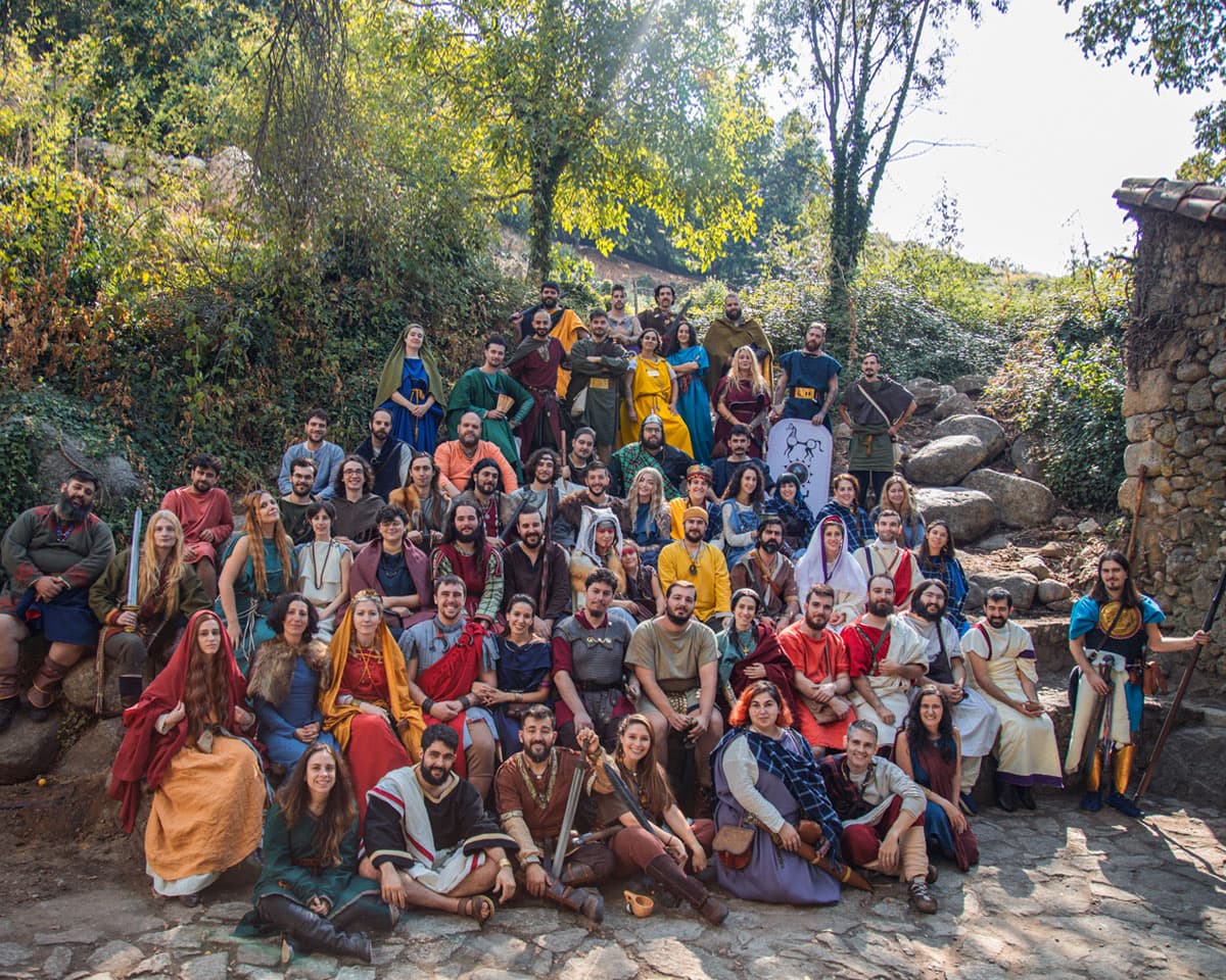 Recreación celta con trajes de época